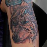 Tattoos - Mandala Wolf - 136101